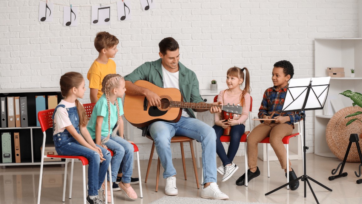 You’re invited to begin the saxophone lesson or violin lesson